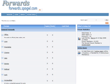 Tablet Screenshot of forwards.spogel.com